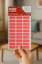 Osp 107 12X30Mm 150Pcs Pink Label 5 Sheets - 2
