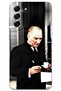 Galaxy S21 Fe Compatible Ataturk Pattern Phone Case + Screen Protector - 5850