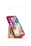 Protective case for iPhone X, Black-Red, Fullbody Front-Back, Hard Case - 4