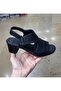 Women's Inside-Outside Genuine Leather Anatomic Sole Thick Heel Open Sandal Shoes