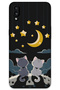 Galaxy A10S Compatible Cat Pattern Phone Case + Screen Protector - 5809