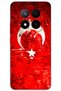 Xiaomi Redmi Note 14 Pro 4g Compatible Turkish Flag Pattern Phone Case + Screen Protector - 5847