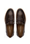 Men's Genuine Leather Walnut Loafer Shoes - 5