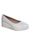 Pantofi platformă Amalya albi - piele, 40 - 6