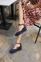 Hester Women's Dark Blue Suet Espadrille Spain Production Sandals - 6