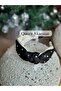 Luxury Design Crystal Sparkling Rhinestone Knotted Satin Women Crown Black Cream White Tiara - 5
