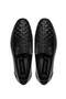 Men's Genuine Leather Black Loafer Shoes - 5