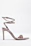 Women's Thin Heeled Stiletto Shoes – Ankle Strap, Crystal Stone, Suitable for Special Occasions