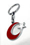 Metal Red White Moon Star Keychain, Gift Keychain - 2