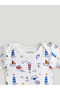 Unisex Organic Cotton Lighthouse & Elephant Onesie: Adorable and Cozy Pack of 2 - 6