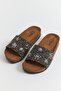 Jellyfish Figured Stone Women's Slippers Black
