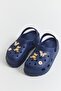 High Sole Women's Slippers with Accessories Navy Blue