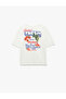 Cotton Short Sleeve Crew Neck Fruit Printed on the Back Loose Fit T-Shirt - 2