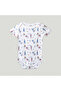 Unisex Organic Cotton Lighthouse, Elephant & Lizard printed Onesie: Playful and Cozy Pack of 3 - 4
