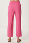 Women's Pink High Waist Pencil Woven Trousers Wf00121 - 5