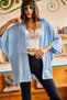 Woman Baby Blue Bat Spring Cardigan HRK-19000057 - 5