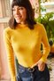 Women's Yellow Half Fisherman Raised Camisole Body BLZ-19000599 - 4
