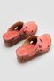 Genuine Leather Annika Coral Antique Detailed Wedge Sabo Women's Slippers - 5