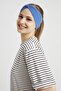 Deep Blue, Boutique Design Women's Bandana Headband, Extra Soft, Flexible, Natural, Combed Cotton - 2