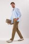 Beige Wide Leg Loose Fabric Baggy Trousers Tmnss23Pl00039