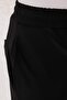Siyah Regular Fit Örme Esnek Rahat Beli Bağlamalı Lastikli Duble Paça Pantolon TMNAW25PL00002 - 4