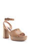 Caneb 4Fx Tan Women's Heeled Sandals - 2