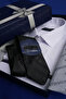White and Black Diamond Patterned Tie Set - Gift Boxed - 4