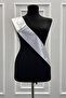 White Silver Bride to Be Bridal Sash Belt Bachelorette Party Concept - 3