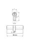 164 Bne 68 mm Barrel Steel Door Lock[164Bne00006] - 5