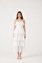Strapless Ruffle Long Gracie Dress White - 3