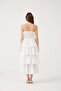 Strapless Ruffle Long Gracie Dress White - 5