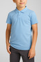 Unisex Children's Short Sleeve Normal Pattern Comfort Polo Collar Solid Color School Combed Cotton Lacoste T-shirt - 3