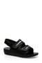 166279 .Z4Fx Black Women's Comfort Sandals - 2