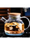 Heat Resistant Glass Teapot with Strainer 1000 ml