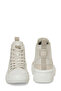 Lorna Hi J 4Pr Cream Girl's High Sneaker - 5