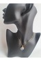 Gold Color World Zircon Stone Star Necklace - 2