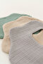 3-Piece 100% Organic Cotton 8-Layer Multi Muslin Flower Baby Boy Drool Bib, Collar (MODEL1) - 6