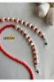 Love Collection - Double Wrapped Necklace with Glasses String, Antique and Chain Detail - 4