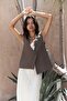 Maysa Embroidery Detail Green Vest - 3