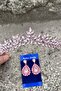 Alejandro Pink Bridal Henna Crown Special Occasion Accessory Women's Crown and Drop Shuttle Earrings Set - 5