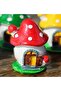 4,6cm Doorway Smurfs Mushroom House Silicone Mold K-261, Scented Stone Soap Plaster Candle Mold