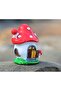 4,6cm Doorway Smurfs Mushroom House Silicone Mold K-261, Scented Stone Soap Plaster Candle Mold - 3