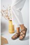 Bless Mink Rope Drawstring Straw Sandals