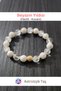 Star of White (Howlite and Crystal Quartz) Natural Stone Bracelet - Certified - 3