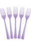 Set of 25 Lilac Colored Plastic Forks |   Disposable Fork |   Party & Picnic Supplies - 2