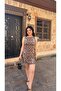 KALIN ASKILI MİNİ LEOPAR ELBİSE - 2