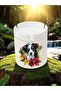 Dog and Flower Printed 3-Piece Ceramic Ashtray Ash Tray - Birthday Gift for Men Women - 2