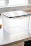 Locked Large Storage Container 10 Liter Gasketed Airtight Storage Container Transparent 20 Cm - 4