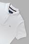 Men's White 100% Cotton Polo Collar Custom Fit T-Shirt - 4