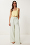 Muslin Palazzo Trousers Water Green Lmx0008 - 2